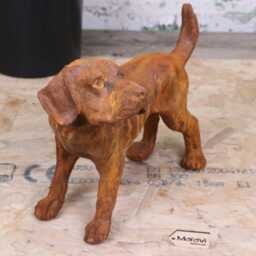 Rusty Dog Garden Ornament 32cm - thumbnail 2