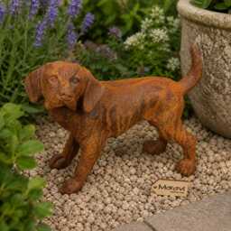 Rusty Dog Garden Ornament 32cm - thumbnail 1