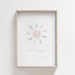 Neutral Rainbow Prints - Set Of 3, Pink Grey Nursery, Sun Rain Prints, Baby Girl Print, Nursery Wall Art - thumbnail 3