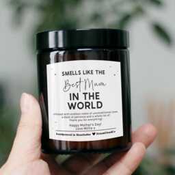 Best Mum Mother's Day Gift For Her First New - Wedding Christmas Birthday Smells Like Custom Personalized Candle - thumbnail 2