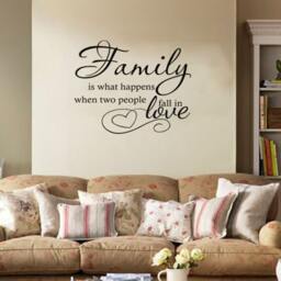 Family Quote Wall Decal Modern Vinyl Art Sticker - thumbnail 3
