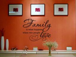 Family Quote Wall Decal Modern Vinyl Art Sticker - thumbnail 1