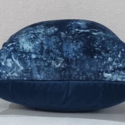 Ralph Lauren Dropcloth Velvet Indigo Fabric Cushion Cover - thumbnail 2