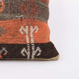 Ethnic Kilim Pillow Cover Bohemian Throw Cushion - 18x18 - thumbnail 2