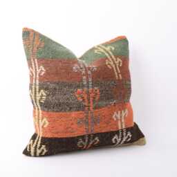 Ethnic Kilim Pillow Cover Bohemian Throw Cushion - 18x18 - thumbnail 3