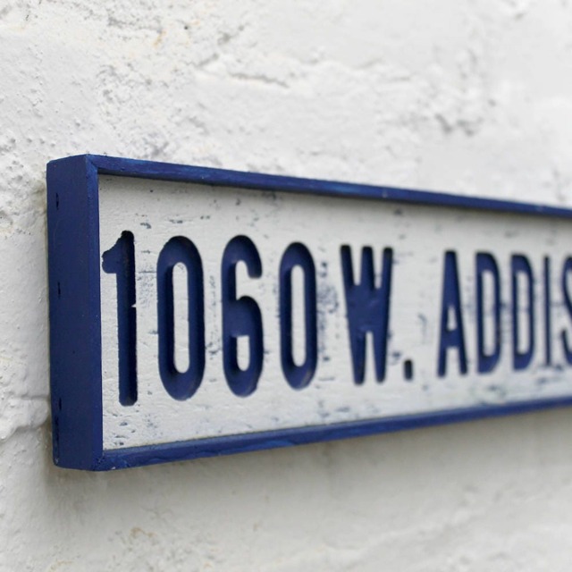 Wrigley Field Sign Addison Street Chicago Cubs Art 1060 W Baseball Wall Decor Blues Brothers Gift - image 1
