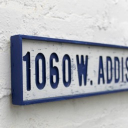 Wrigley Field Sign Addison Street Chicago Cubs Art 1060 W Baseball Wall Decor Blues Brothers Gift - thumbnail 1