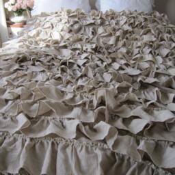 Tier Layered Ruffle Duvet Cover Waterfall Twin Full Queen King-Shabby Chic Country Bedding Nurdanceyiz - thumbnail 3