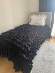 Tier Layered Ruffle Duvet Cover Waterfall Twin Full Queen King-Shabby Chic Country Bedding Nurdanceyiz