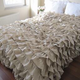 Tier Layered Ruffle Duvet Cover Waterfall Twin Full Queen King-Shabby Chic Country Bedding Nurdanceyiz - thumbnail 2