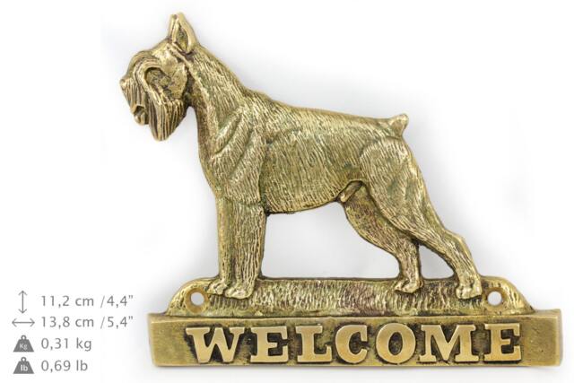 Schnauzer - Cropped, Dog Welcome, Hanging Decoration, Limited Edition, Artdog - image 1
