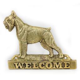 Schnauzer - Cropped, Dog Welcome, Hanging Decoration, Limited Edition, Artdog - thumbnail 2