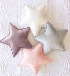 Handmade Velvet Star Cushion - Kids Nursery Decor, Medium Pillow