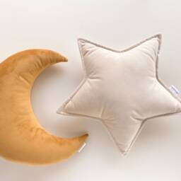 Handmade Velvet Star Cushion - Kids Nursery Decor, Medium Pillow - thumbnail 2