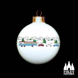 C Italian Job - Hiding Minis Illustrated Fine Bone China Bauble - thumbnail 1