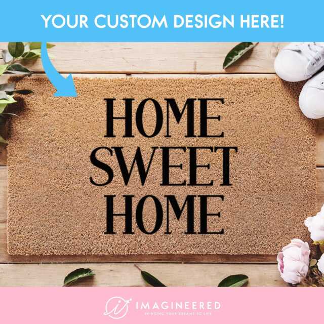 Custom Doormat - Personalised Customised Door Mat Rug Home Decor Porch Housewarming Welcome - image 1