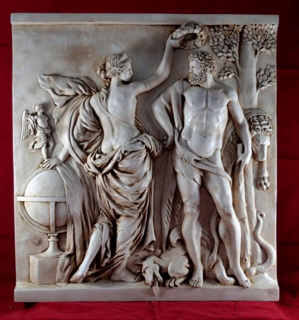 Hercules Aphrodite & Nike Wall Relief, Greek Parthenon New Mythology - image 1