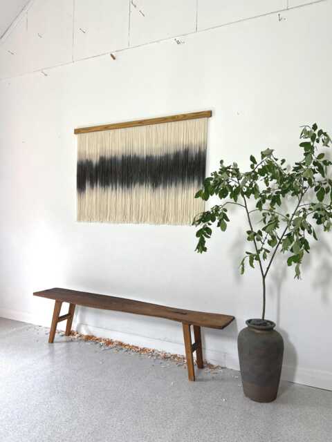 Minimal Wall Hanging, Modern Decor, Tapestry For An Industrial Home, Minimalist Soft Art - image 1