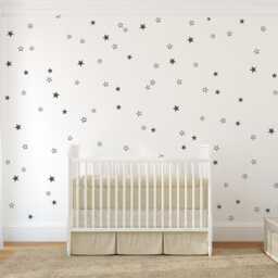 White Star Vinyl Wall Decals - Cut Out Stars For Nursery & Baby Room Decor - thumbnail 3