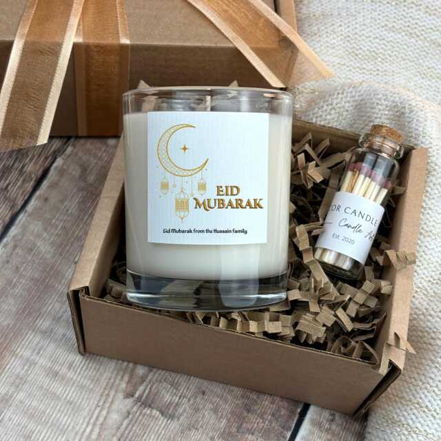 Eid Mubarak Ramadan Candle Gift Set Islamic Home Decor, Muslim Festival Present - image 1
