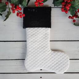 Sequin Christmas Stockings, Black Red & Stockings - thumbnail 3