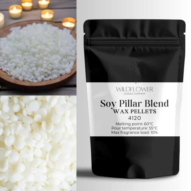 Soy Pillar Blend Wax Pouch, Natural Candle Making, Strong Scent Throw, Free Signature Scent, Perfect For Pillars & Jars, 300G, 500G & 1Kg - image 1