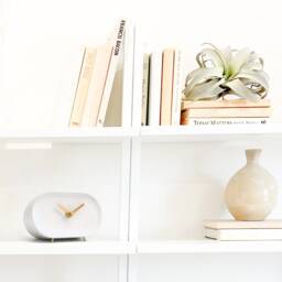 Modern Ceramic Shelf Clock , Home Office Decor - thumbnail 2