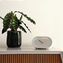 Modern Ceramic Shelf Clock , Home Office Decor - thumbnail 3