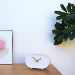 Modern Ceramic Shelf Clock , Home Office Decor