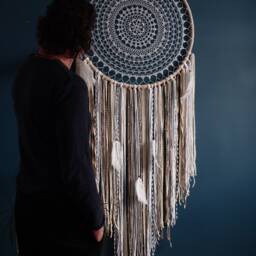 Large Dreamcatcher, Dream Catcher Wall Hanging, Nursery Dreamcatcher - thumbnail 2