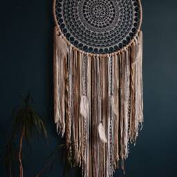 Large Dreamcatcher, Dream Catcher Wall Hanging, Nursery Dreamcatcher - thumbnail 3