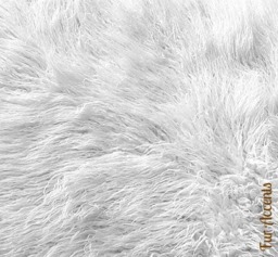 Faux Fur Christmas Tree Skirt, Shaggy Sheepskin Pelt, Round Shape