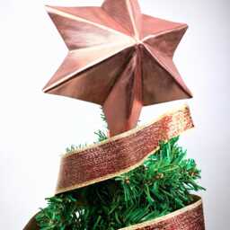Copper Star Christmas Tree Topper - Rustic Metal For Holiday Decor, Farmhouse Decoration, Handmade - thumbnail 2