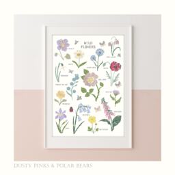 Floral Edition - Wild Flowers Print Florals Bedroom Flower Children's Prints Wall Art Poster Liberty - thumbnail 1