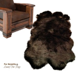 Faux Sheepskin Rug - Quatro Pelt, Usa Made Throw
