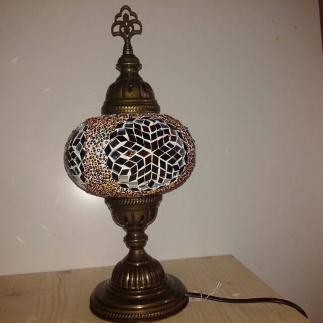 Oriental Lamp Coloured Glass Mosaic Handmade in Italy Special Gift Home Light Effect - image 1