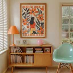 Vintage Garden Poster Floral Spring Art Print - thumbnail 3