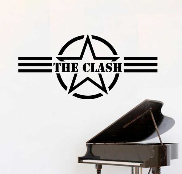 The Clash Vinyl Wall Transfer Sticker Decal Rock Band Music - image 1