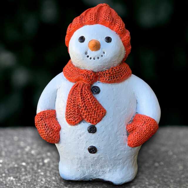 Fantasy Snowman Sculpture Outdoor Figurine Cement Winter Statue Christmas Decoration Handmade Art Garden Ornament - image 1