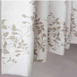 Black/Taupe, A Pair Of Botanic Chenille Curtains, Custom Thermal Curtain Panels, Living Room Bedroom Made - thumbnail 3