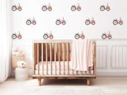 Tractor Wall Decals Nursery Stickers Farm Vehicle Peel & Stick Baby Boy Bedroom Decor - thumbnail 1