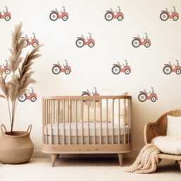 Tractor Wall Decals Nursery Stickers Farm Vehicle Peel & Stick Baby Boy Bedroom Decor - thumbnail 2