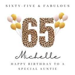 Personalised Auntie 65Th Birthday Candle Gift Card Hamper Cards W - thumbnail 4