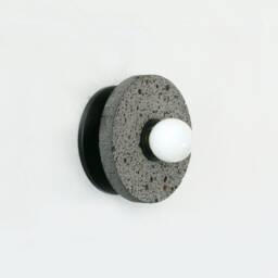 Volcanic Lava Minimalist Wall Light Fixture Stone Sconce Unique Lamp Powder Room Kitchen Entry - thumbnail 2