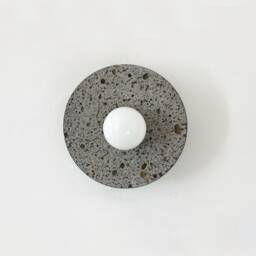 Volcanic Lava Minimalist Wall Light Fixture Stone Sconce Unique Lamp Powder Room Kitchen Entry - thumbnail 3