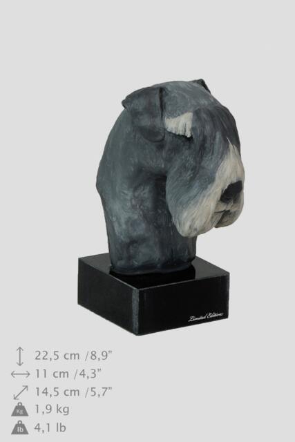 Schnauzer, Dog Marble Statue, Painted, Limited Edition, Make Your Own Artdog - image 1