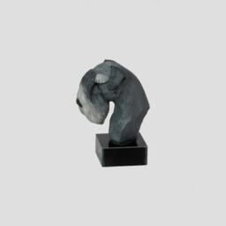 Schnauzer, Dog Marble Statue, Painted, Limited Edition, Make Your Own Artdog - thumbnail 3