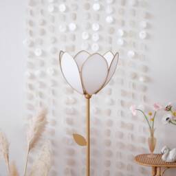 Simple Flower Floor Lamp & Lampshade - Ecru - thumbnail 3