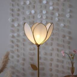Simple Flower Floor Lamp & Lampshade - Ecru - thumbnail 2