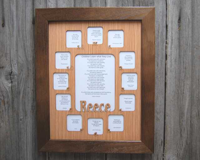 School Years Picture Frame K-12 Grade Personalized With Name, 11x14 Dark Frame, K Thru 12 Days - Back To - image 1